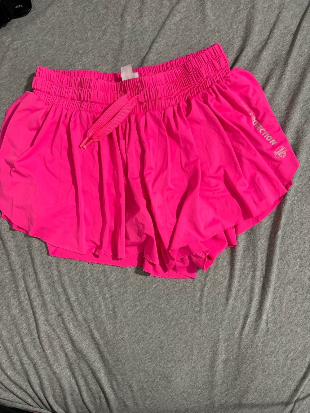 Women's Hot Pink Athletic Shorts with Drawstring Waist